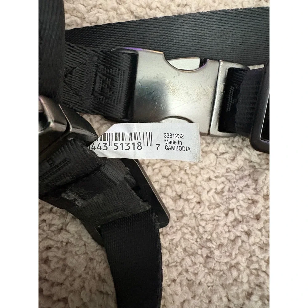 Reddy Black Tactical Dog Harness Adjustable Recycled Metal Buckles 3381232